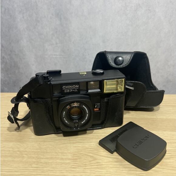 Chinon Intrafocus 35F-MA 38mm Film Camera w/ Box Case + Strap (TESTED) Works - Picture 2 of 10